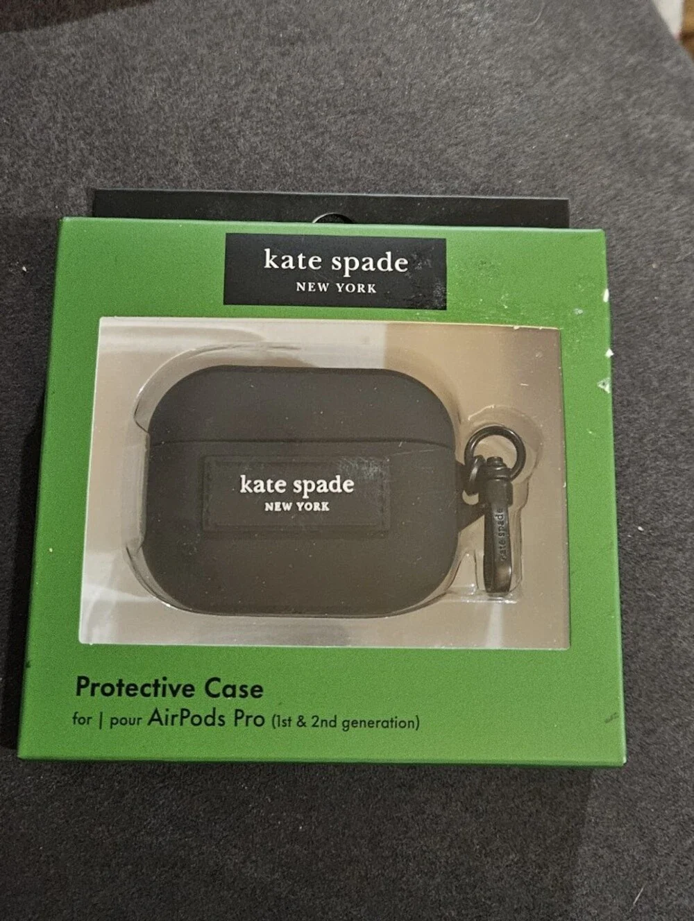 kate spade Black AirPods Pro Case (1st & 2nd Gen) NIB